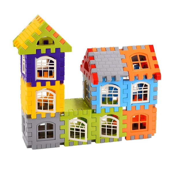 Big House DIY Building Brick Blocks Game for Kids Educational and Learning Puzzle Games Brain Game(108 PCS in Pack of 1)