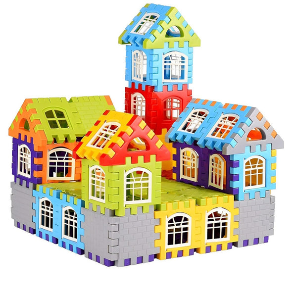 Big House DIY Building Brick Blocks Game for Kids Educational and Learning Puzzle Games Brain Game(108 PCS in Pack of 1)