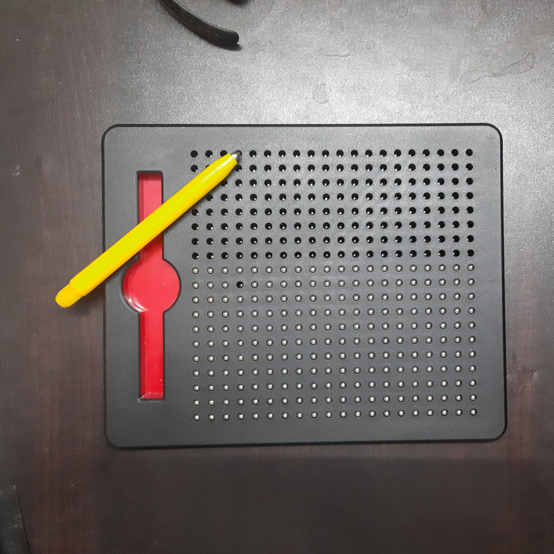 Magnetic Drawing Pad with Metal Balls | Magna Doodle Board for Kids | Educational STEM Sketch Toy.