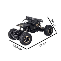 Metal Alloy Rock Crawler RC Car | 1:16 Scale Monster Truck Toy for Kids 5+ | Multicolor.