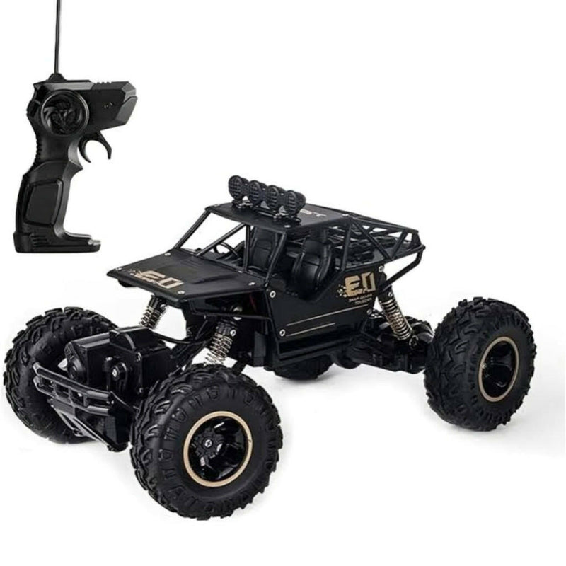 Metal Alloy Rock Crawler RC Car | 1:16 Scale Monster Truck Toy for Kids 5+ | Multicolor.