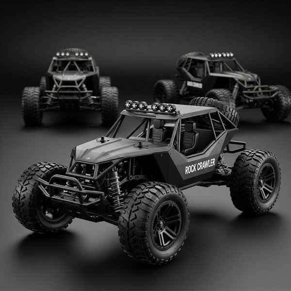 Metal Alloy Rock Crawler RC Car | 1:16 Scale Monster Truck Toy for Kids 5+ | Multicolor.