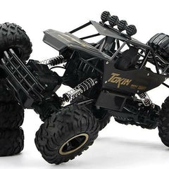 Metal Alloy Rock Crawler RC Car | 1:16 Scale Monster Truck Toy for Kids 5+ | Multicolor.