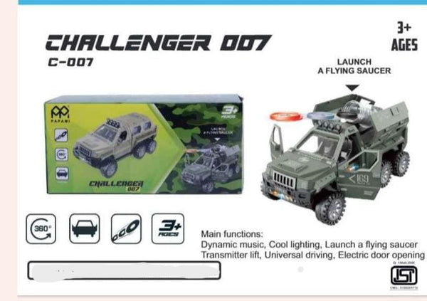 Off-Road Military Car | Toy Vehicle with Sound & Lights | Opening Doors with GunShots