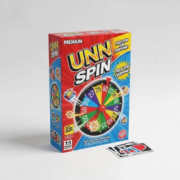 Mattel Games Uno Spin Card Game with Spinner Wheel | Fun Family Game for Kids & Adults | Pack of 1.