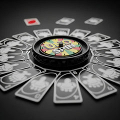 Mattel Games Uno Spin Card Game with Spinner Wheel | Fun Family Game for Kids & Adults | Pack of 1.