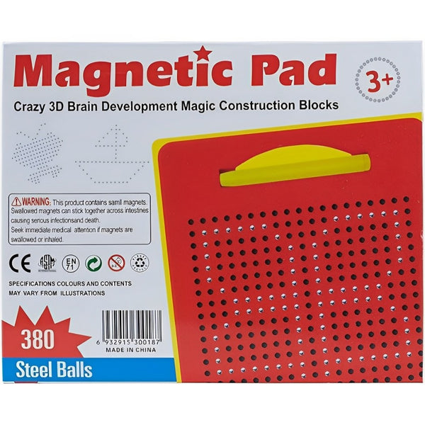 Magnetic Drawing Pad with Metal Balls | Magna Doodle Board for Kids | Educational STEM Sketch Toy.