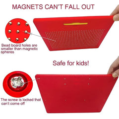 Magnetic Drawing Pad with Metal Balls | Magna Doodle Board for Kids | Educational STEM Sketch Toy.