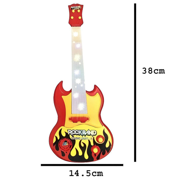 Kids' Rock Band Guitar Toy | Musical Learning Instrument with Lights & Sounds.