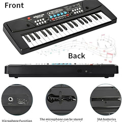 Bigfun 37-Key Kids Piano Keyboard | Mic, Recording & DC Power Option | 2025 Model.