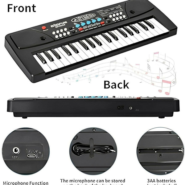 Bigfun 37-Key Kids Piano Keyboard | Mic, Recording & DC Power Option | 2025 Model.