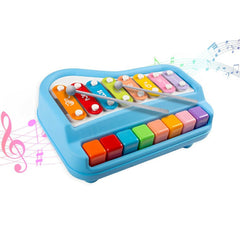 Kids' 2-in-1 Musical Xylophone & Piano | Educational Non-Battery Toy.