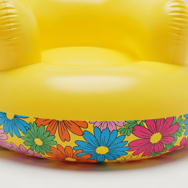 Inflatable Teddy Bear Chair for Kids | Cute PVC Animal Sofa & Air Chair for Toddlers | (1-Seater, Multicolor).