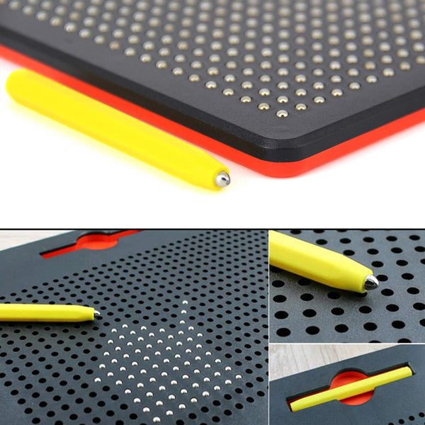 Magnetic Drawing Pad with Metal Balls | Magna Doodle Board for Kids | Educational STEM Sketch Toy.