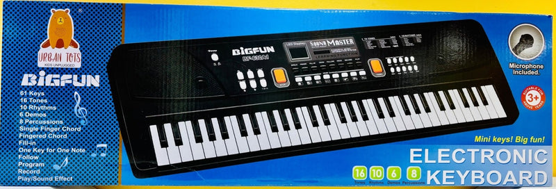 Kids Piano BF630 A1, Piano for Kids with Microphone Portable Electronic Keyboards for Beginners 61 Keys Kid Musical Toys Pianos for Girls Boys Ages 3-8 (61 Key Bigfun Piano for Kids)