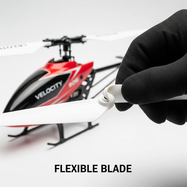 Velocity RC Flying Helicopter with Unbreakable Blades | Infrared Sensor & Lights | 2.5D Chargeable Toy.