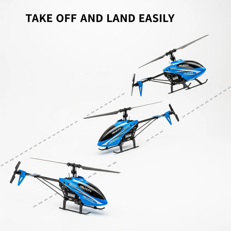 Velocity RC Flying Helicopter with Unbreakable Blades | Infrared Sensor & Lights | 2.5D Chargeable Toy.