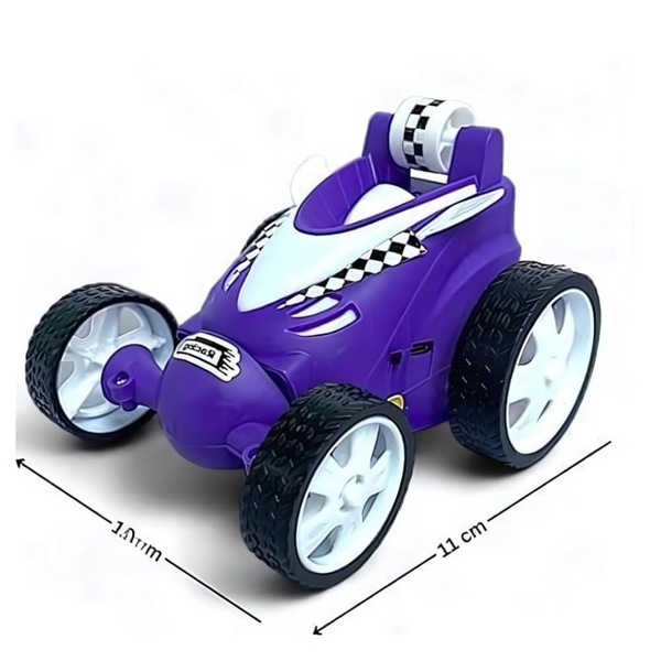 Rechargeable Mini RC Stunt Car | 360° Rotating 4WD Remote Control Car | USB Charging (Multi Color).