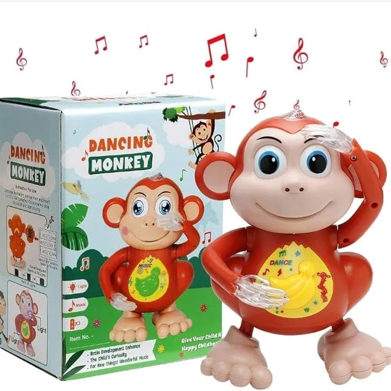 Lightning Hero Dancing Monkey Vehicle Toy for Kids|Boys|Girls with Light & Music